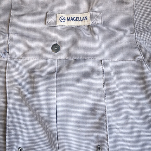 Magellan Fish Gear 3XL Angler Fit Vented Fishing Shirt Tan - Picture 8 of 10